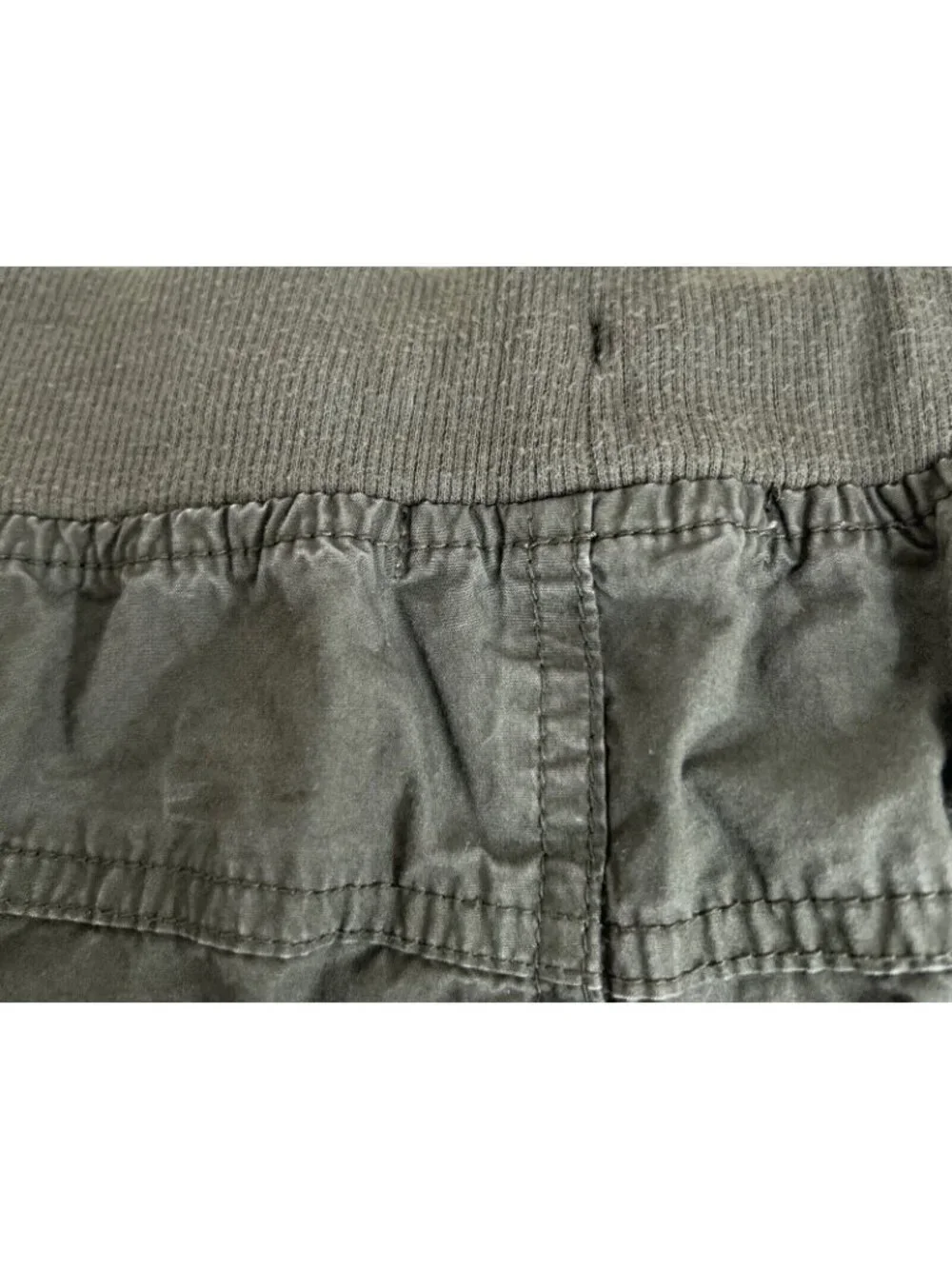 Atmosphere Olive Green Cotton Shorts With Elastic Waist & Pockets Size 16